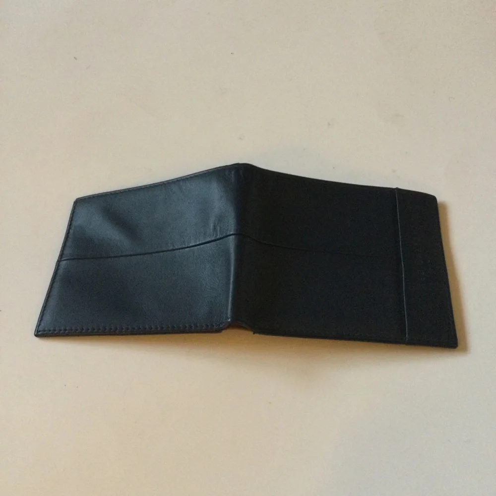 TED BAKER LONDON MENS LEATHER BIFOLD WALLET DEEP NAVY NWOT